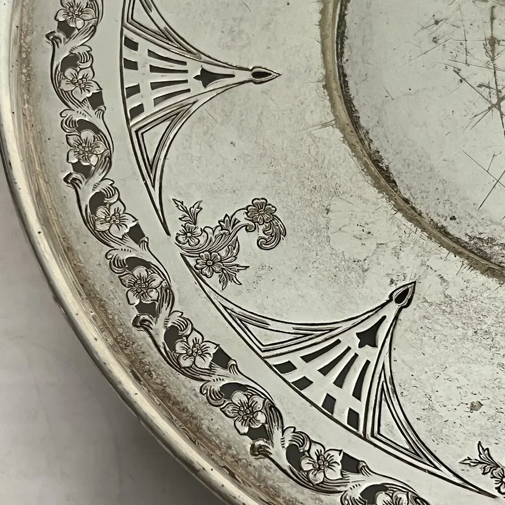 Vintage Benedict 1112 Silver Plate Serving Dish 10